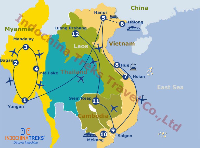Best of Myanmar Vietnam Laos Cambodia Tour1